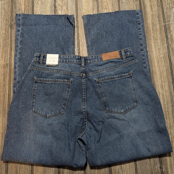 #4 Hustle N Holla Natalia Size 14W Low Rise Modern Fit Wide Leg Jeans NWT - Picture 9 of 16